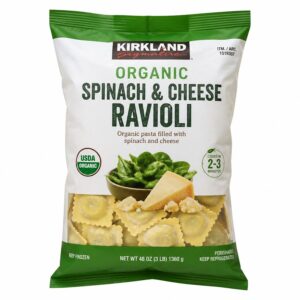 Kirkland Organic Spinach & Cheese Ravioli, 2.76 lb (1.25 kg)
