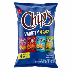 Chip's Variety Potato Chips, 4 × 0.37 lb (170 g)