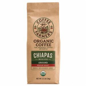 Coffee Farmer's Organic Chiapas Ground Coffee, 2.20 lb (1 kg)