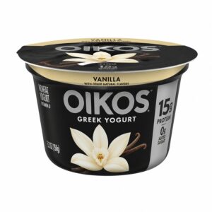 Oikos Vanilla Greek Yogurt, 4 × 0.33 lb (150 g)